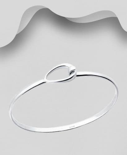 925 Sterling Silver Georg Jensen Style Bangle That Opens